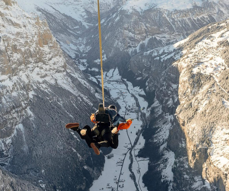 Interlaken Skydive EigerJump From Lauterbrunnen